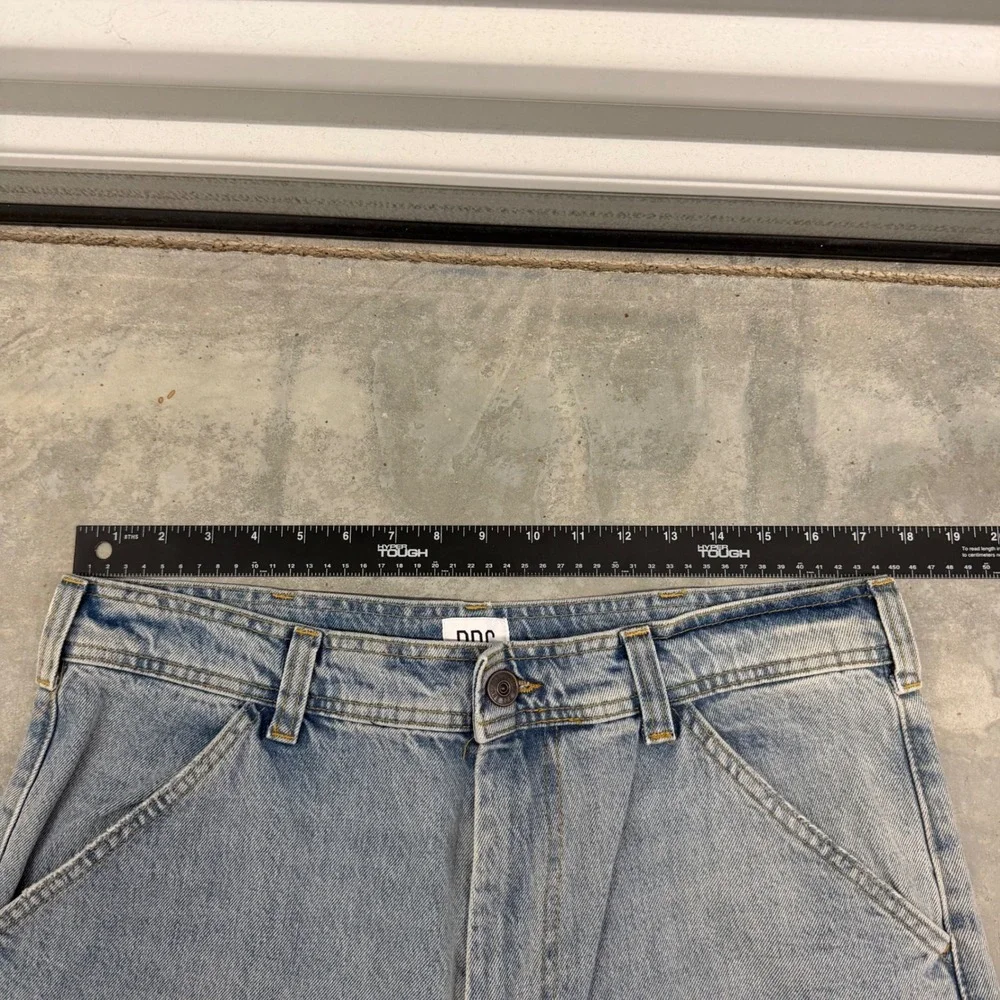 Y2K Mens BDG Urban Outfitters Carpenter Baggy Light Wash Jeans W34 L32